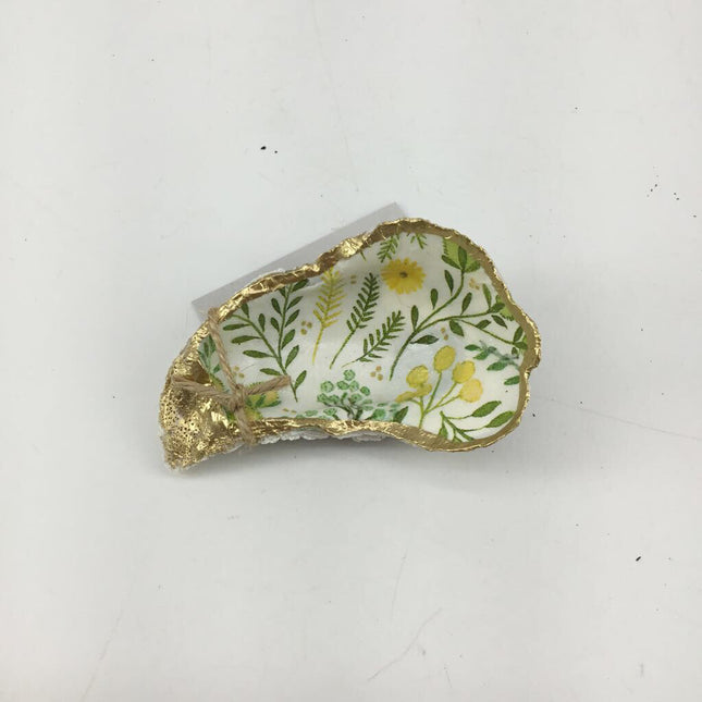 Oyster Dish Yellow Floral