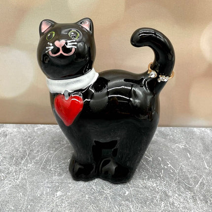 Cat ring holder black