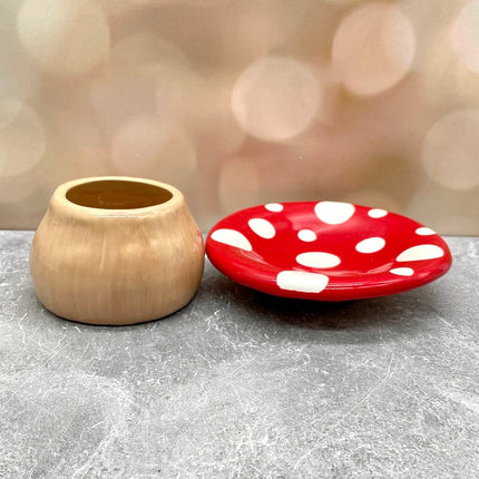 Mushroom Jar and Trinket Dish