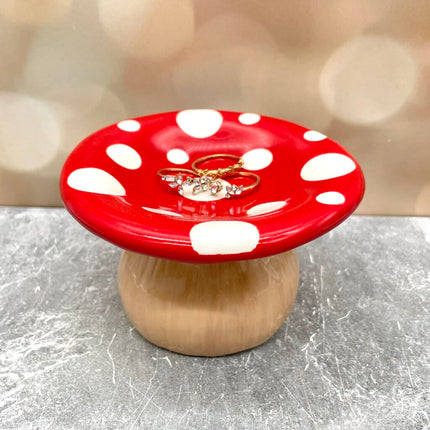 Mushroom Jar and Trinket Dish