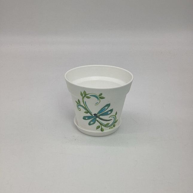 White small w/dragonfly-E