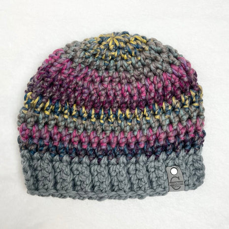 Wool Beanie Hat - Astroland w. Gray Brim