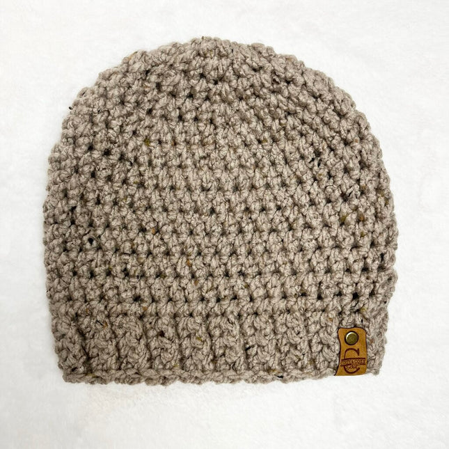 Beanie Hat (Adult) - Tweed Taupe
