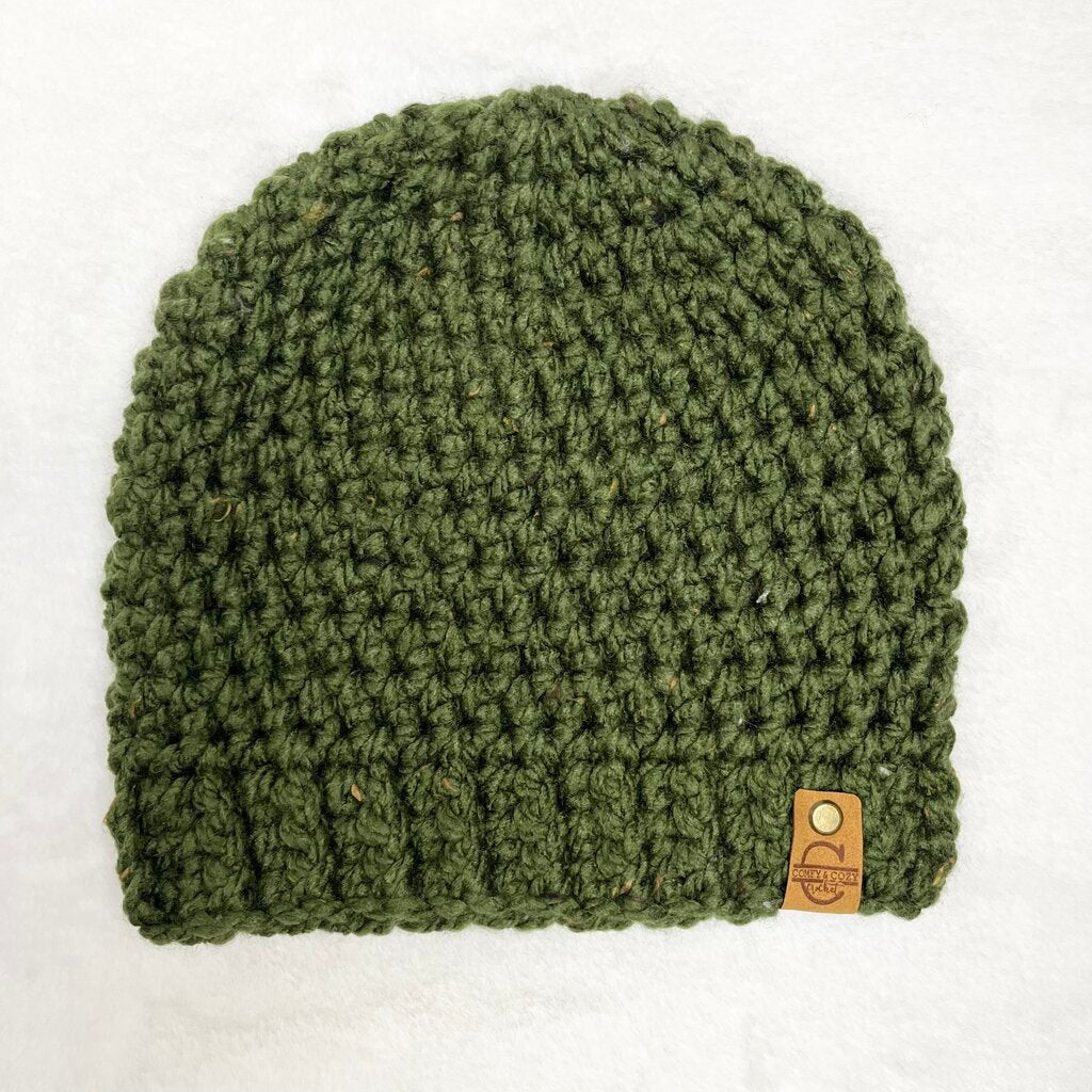 Beanie Hat (Adult) - Tweed Forest