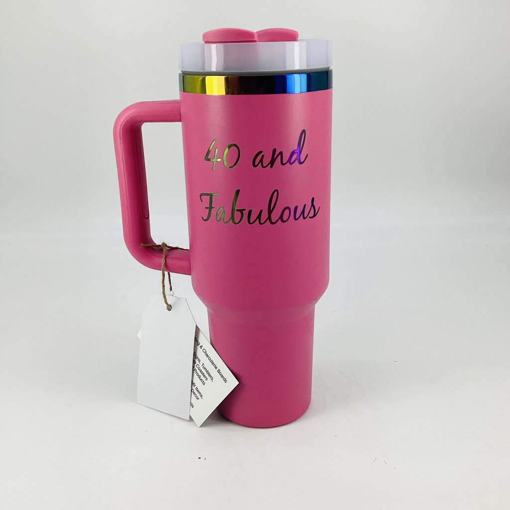40 oz Tumbler 40 & Fabulous