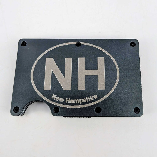 Laser Engraved Metal Wallet / Money Clip - NH