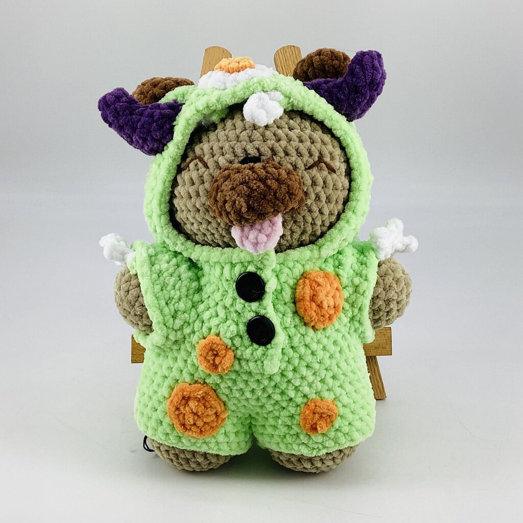 Pug in a Monster Onesie