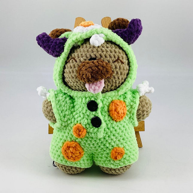 Pug in a Monster Onesie