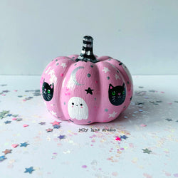 GHOST & KITTY PUMPKIN - view 1