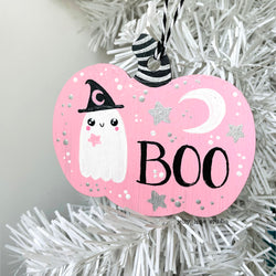 GHOST PUMPKIN ORNAMENT - view 3