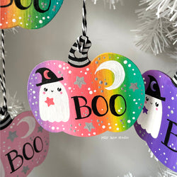 GHOST PUMPKIN ORNAMENT - view 5