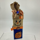 Beige & Blue with handpainted face