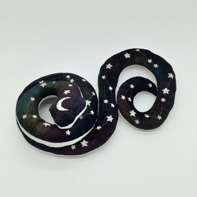 Rainbow Black Constellation Snake Plushie
