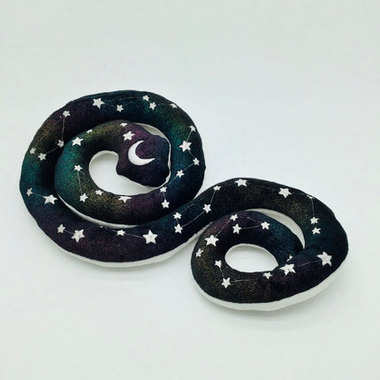 Rainbow Black Constellation Snake Plushie