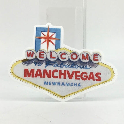 ManchVegas - Vinyl Manchester NH Vegas Sign Sticker