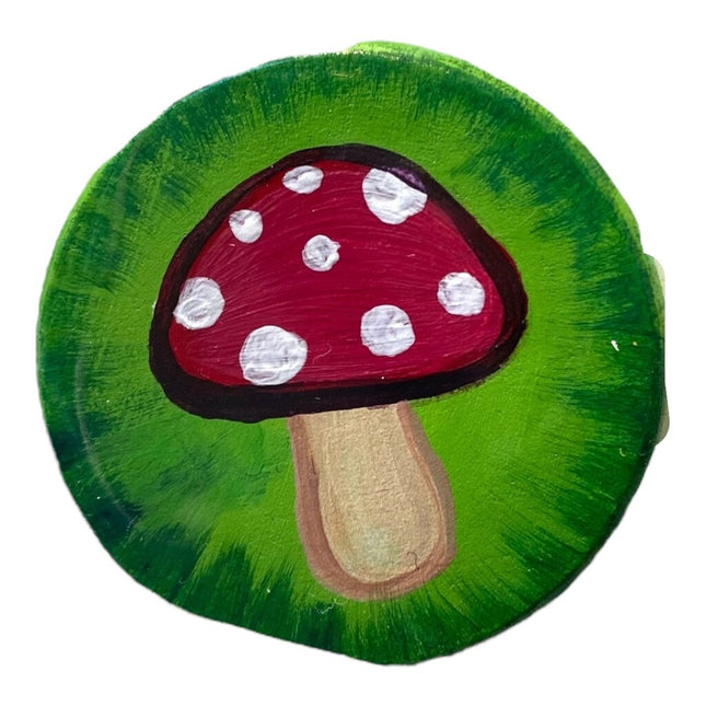Little Mushroom Circle Magnet