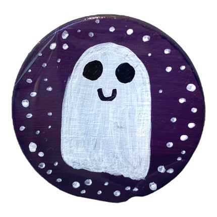 Little Ghost Circle Magnet