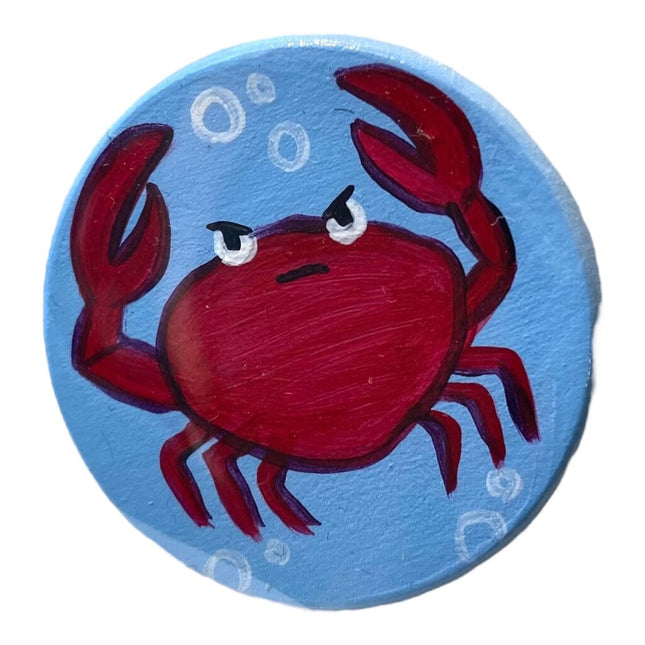 Crabby Crab Circle magnet