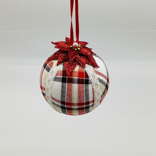 Plaid Shatterproof ornament