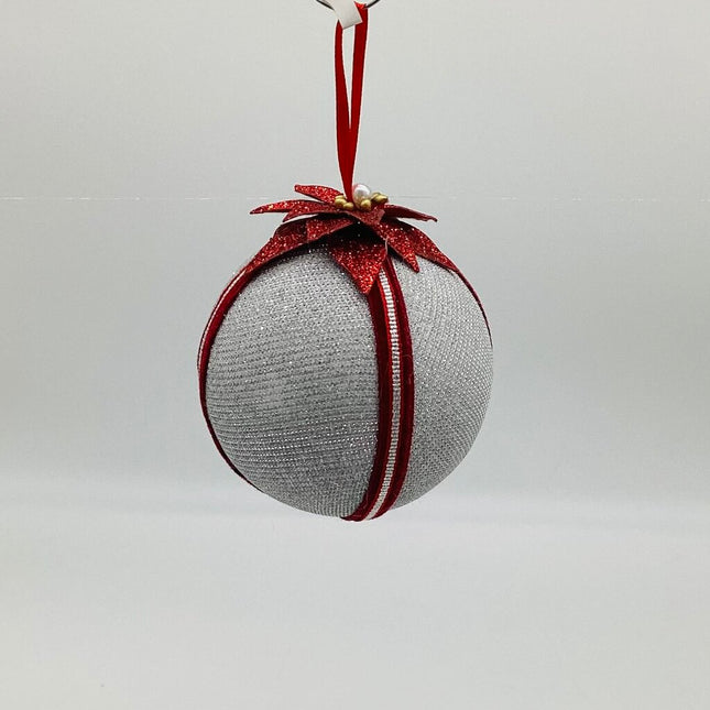 Silver sparkle Shatterproof ornament