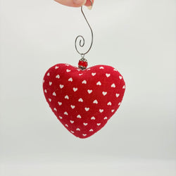 Red heart ornament - view 3