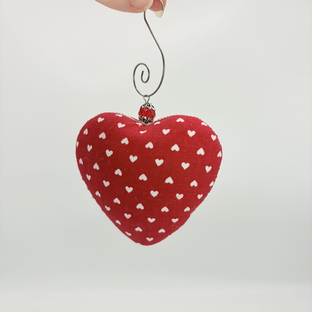 Red heart ornament