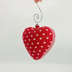 Red heart ornament - view 1