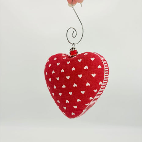 Red heart ornament