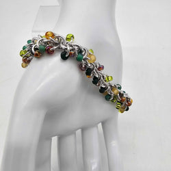 NH Forests Mix Beaded Shaggy Bracelet 8" long, aluminum - view 2