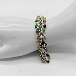 NH Forests Mix Beaded Shaggy Bracelet 8" long, aluminum - view 3