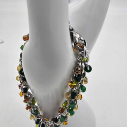 NH Forests Mix Beaded Shaggy Bracelet 8" long, aluminum - view 4