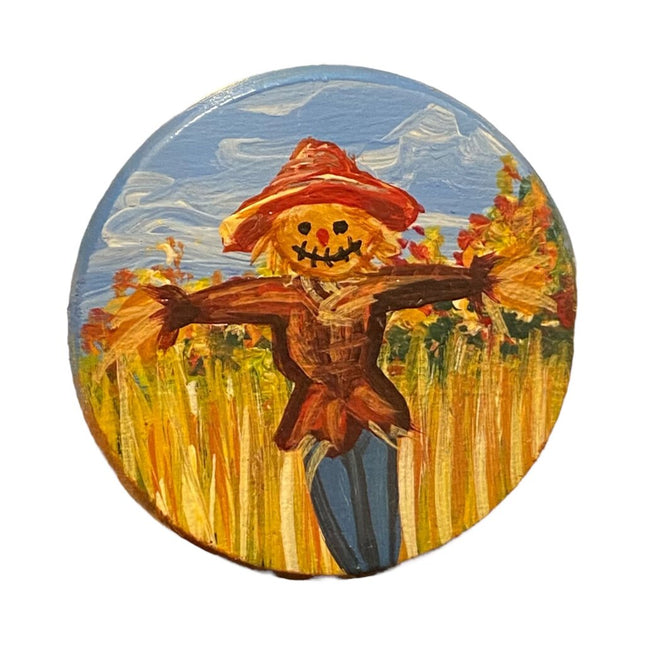 Scarecrow Circle Magnet