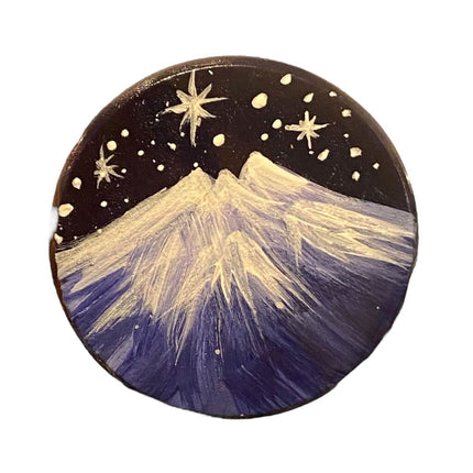 Mountain Stars Circle Magnet