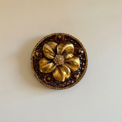 FALL COLOR MAGNETS DECORATED w/ VTG JEWERLY