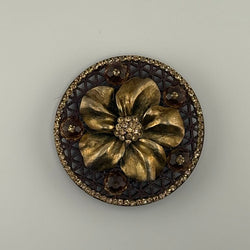 FALL COLOR MAGNETS DECORATED w/ VTG JEWERLY - view 2