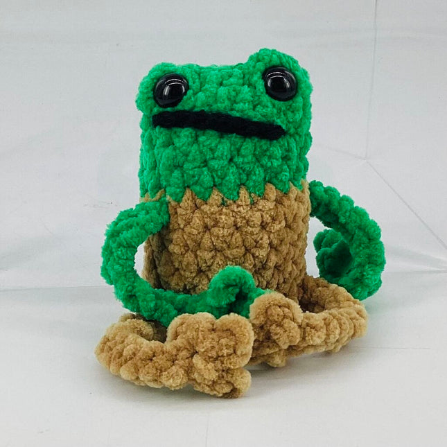Apple Green and Tan Leggy Froggy