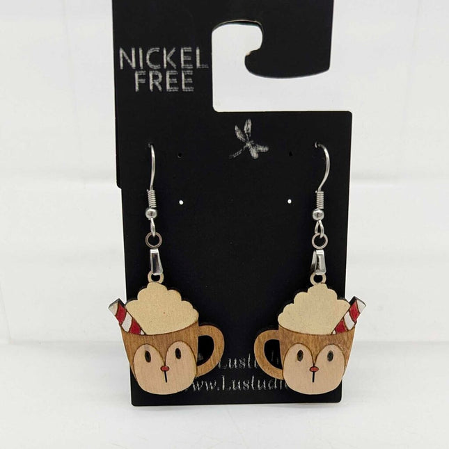 Earrings - Hot Cocoa Reindeer