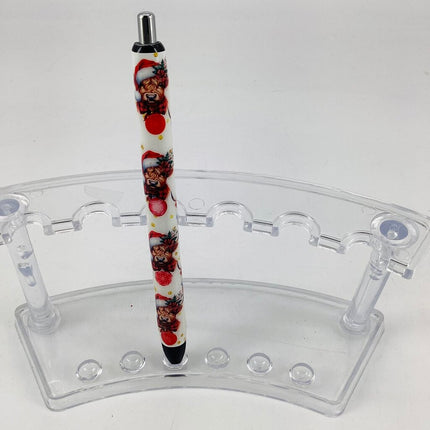 Epoxy Pen-cow santa hat