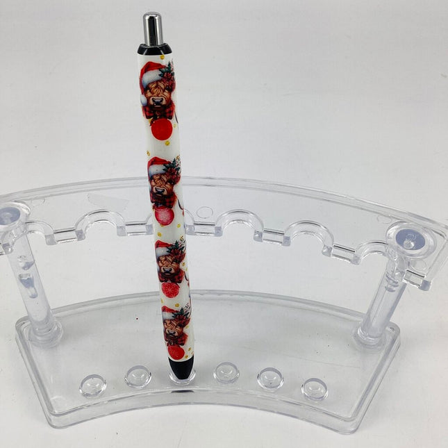 Epoxy Pen-cow santa hat