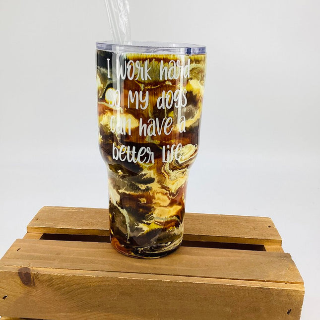 Tumbler-Workin hard for dogs