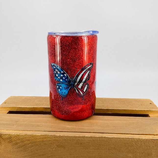 Tumbler-usa butterly