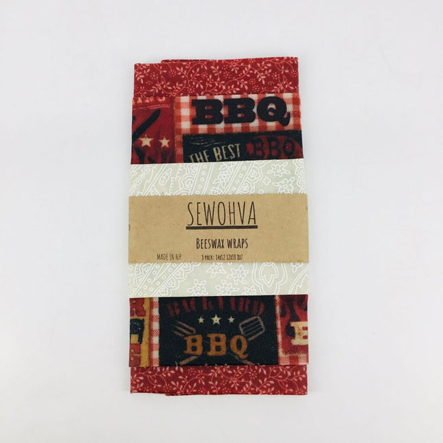 Beeswax Wraps 3 Pack, BBQ