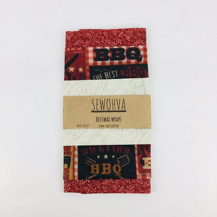 Beeswax Wraps 3 Pack, BBQ