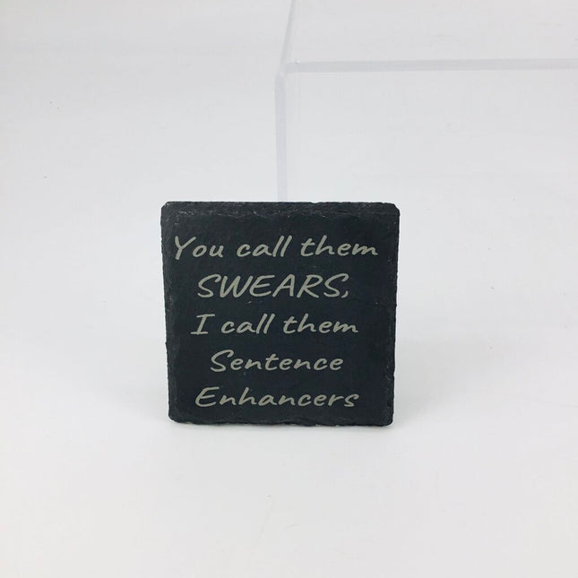 Slate Coaster Square Sentence Enhancer