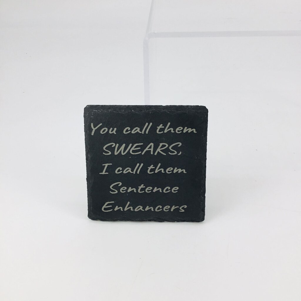 Slate Coaster Square Sentence Enhancer