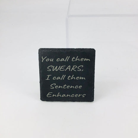 Slate Coaster Square Sentence Enhancer