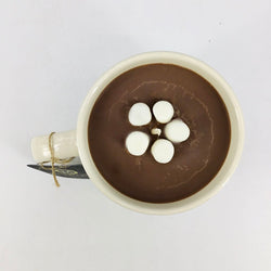 Hot Cocoa / Chocolate (Triple Dip Grey Mug) - Mug Candle - 100% Soy Wax - view 3