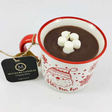 Hot Cocoa / Chocolate (Santa Hohoho Mug) - Mug Candle - 100% Soy Wax