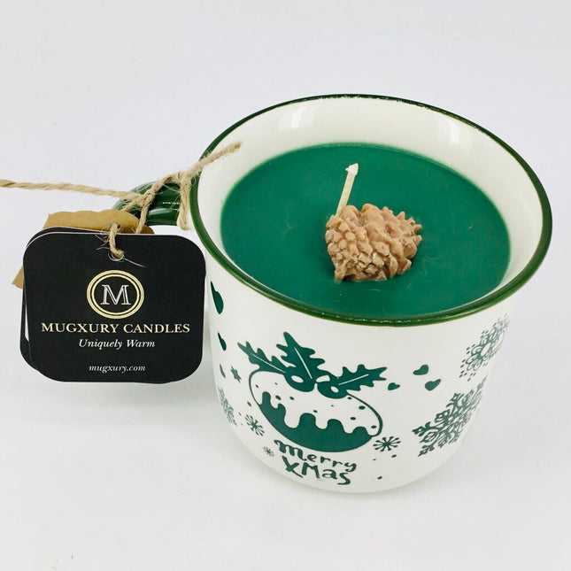 Christmas Tree - Mug Candle (Acorn Ornament Mug) - 100% Soy Wax