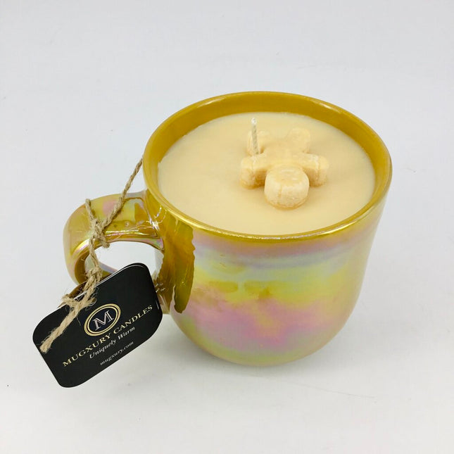 Sugar Cookie - Mug Candle (Gold Iridescent Mug) - 100% Soy Wax